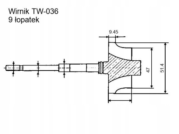 Kode KAT_KS_CHRA0657 Серцевина турбіни Mercedes E W211 S W220 3.2 CDI 204 к.с. OM648 734899-1
