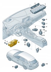 Audi OE 4M0941531AP5PR БАГАТОФУНКЦІОНАЛЬНИЙ ПЕРЕМИКАЧ СВІТЛА AUDI A4 A5 Q5 ОРИГІНАЛ ВІД ASO