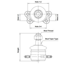 CB0379 CTR Кульовий шарнір CBT 27