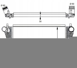 NRF 30291 Інтеркулер audi a3 12-/octavia 13-/golf 12- nrf