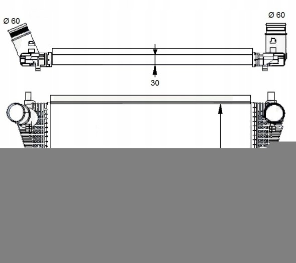 NRF 30291 Інтеркулер audi a3 12-/octavia 13-/golf 12- nrf