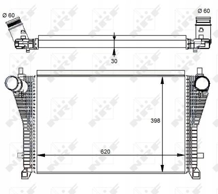 NRF 30291 Інтеркулер audi a3 12-/octavia 13-/golf 12- nrf