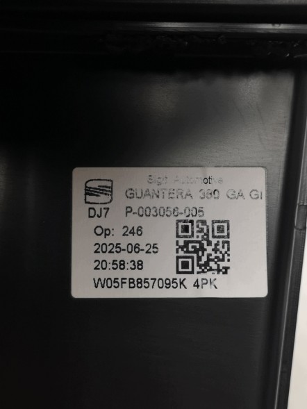 Volkswagen OE 5FB857095K, DWP5FB857095KOE Ящик для зберігання консолі передньої панелі Cupra Formentor 5FB857095K Новий оригінал