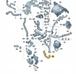 Audi OE 04L122058D Оригінальний шнур охолоджуючої рідини 04l122058d