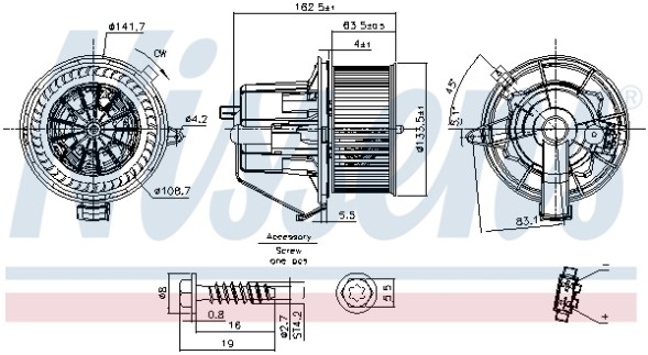 V-maxzone Part VIC-334887 Вентилятор пічки NIS для DS DS 3; CITROEN C3 II, C3 II/HATCHBACK, C3 III, C4