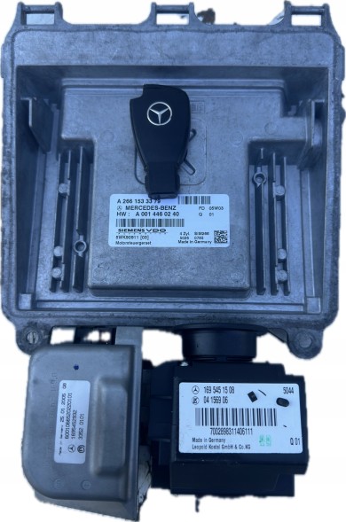 Mercedes-Benz OE ZESTAW STARTOWY KOMPUTER SILNIKA KLUCZYK BLOKADA MERCEDES A W169 ORYGINAL 2661533379 1695451508 1695452932 BENZYNA AUTOMAT СТАРТОВИЙ КОМПЛЕКТ КОМП'ЮТЕР ДВИГУНА КЛЮЧ БЛОКУВАННЯ MERCEDES A W169 2661533379