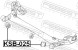 KAB 025 FEBEST Сайлентблок