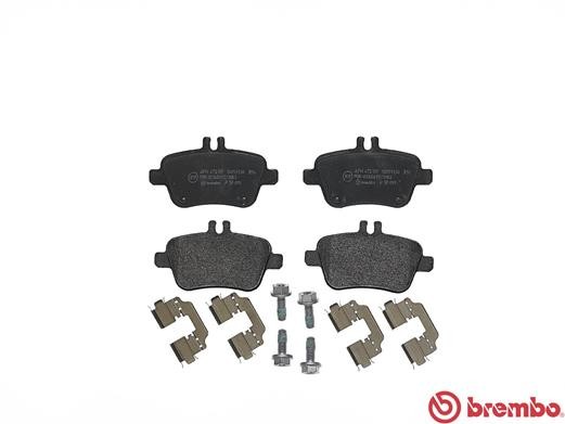 P50091 BREMBO Комплект гальмівних колодок з 4 шт дисків