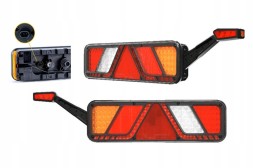 Fristom KPL627 LED задні ліхтарі 24V для причепа, напівпричепа, евакуатора FT-700 7-PIN+SS