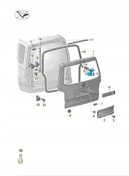 Volkswagen OE ЗАВІСА БАГАЖНИКА VW T6 7E0827302D
