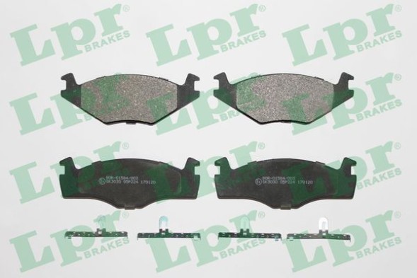 05P224 LPR Комплект гальмівних колодок з 4 шт дисків