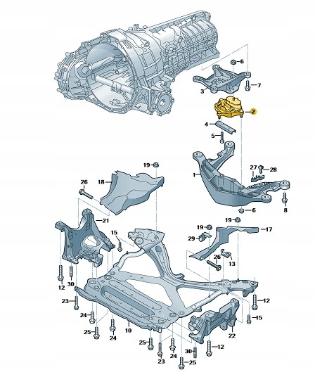Audi OE 8W0399156AK Audi oe подушка коробки передач а4 a5 q5