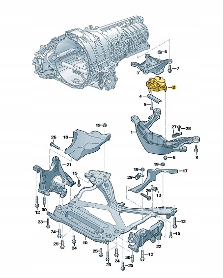 Audi OE 8W0399156AK Audi oe подушка коробки передач а4 a5 q5