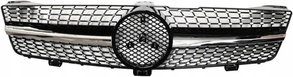 PELOPTICAR A219028 ГРИЛЬ АТРАПА DIAMOND MERCEDES CLS W219 C219 03-08 ЧОРНИЙ + ХРОМ