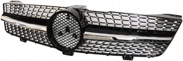 PELOPTICAR A219028 ГРИЛЬ АТРАПА DIAMOND MERCEDES CLS W219 C219 03-08 ЧОРНИЙ + ХРОМ