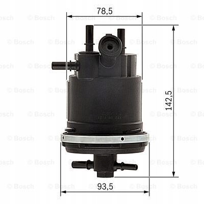 Bosch 0450907001 корпус паливного фільтра