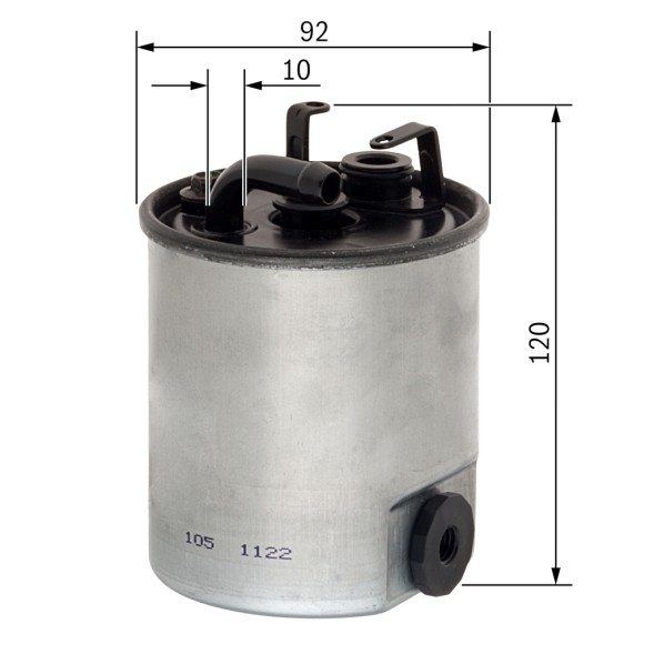 F026402044 BOSCH Фільтр паливний
