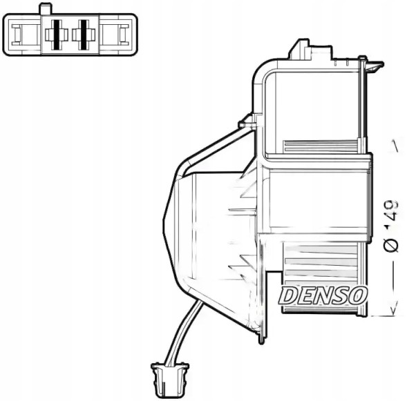 Denso DEA05007 Вентилятор обдуву салону dea05007 denso
