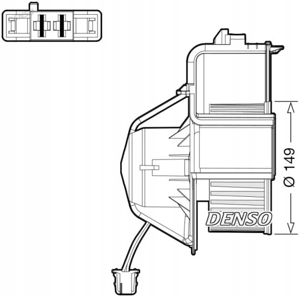 Denso DEA05007 Вентилятор обдуву салону dea05007 denso