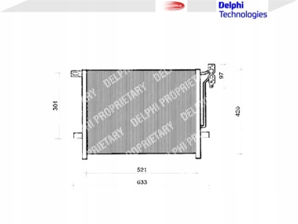 Delphi TSP0225118 Delphi tsp0225118 конденсатор, кондиціонер