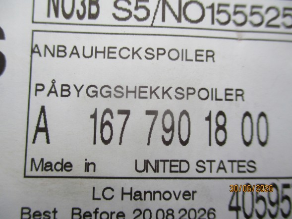 Mercedes-Benz OE A1677901800 Mercedes-Benz GLE W167 2020 Ззаду Щиток заднього люка