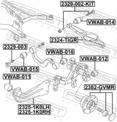 2329 003 FEBEST Болт кріплення підвіски