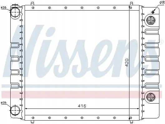 Nissens 64328 Радіатор охолодження 64328 nissens land rover defender