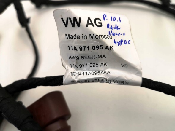 Volkswagen OE 11A971095AK, DWP475798OE Джгут проводів переднього бампера VW ID.4 11A971095AK