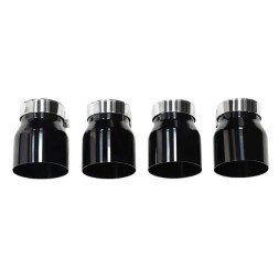 BM KOŃCÓWKI STAL NIERDZEWNA 70MM 95MM 120MM CZARNE НАКОНЕЧНИК ВИХЛОПУ 70ММ 95ММ 120ММ ЧОРНА НЕРЖАВІЮЧА СТАЛЬ СТАЛЕВИЙ BMW М