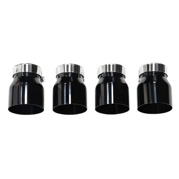BM KOŃCÓWKI STAL NIERDZEWNA 70MM 95MM 120MM CZARNE НАКОНЕЧНИК ВИХЛОПУ 70ММ 95ММ 120ММ ЧОРНА НЕРЖАВІЮЧА СТАЛЬ СТАЛЕВИЙ BMW М
