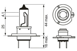 1987301431 BOSCH Автолампа 12V 55W H7 Plus 150 GIGALIGHT бокс 2 шт