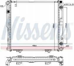 Nissens 62751A Охолоджувач води 62751а nissens mercedes