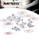 MPBS 0802553/E39/Touring/MPBS BMW E39 Touring Втулка Втулки Заднього візка Балки Санок Поліуретан MPBS