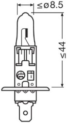 64150CBN 1BL OSRAM Автолампа Osram H1 12V 55W P14 5S