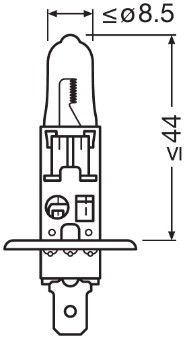 64150CBN 1BL OSRAM Автолампа Osram H1 12V 55W P14 5S