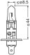 64150CBN 1BL OSRAM Автолампа Osram H1 12V 55W P14 5S