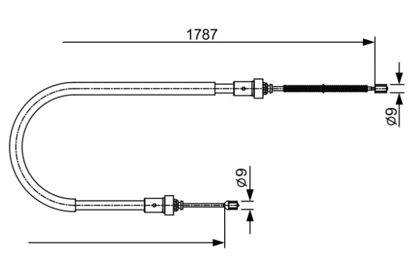 1987482410 BOSCH ТРОС ГАЛЬМIВНИЙ