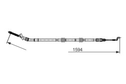 1987482729 BOSCH Трос гальма