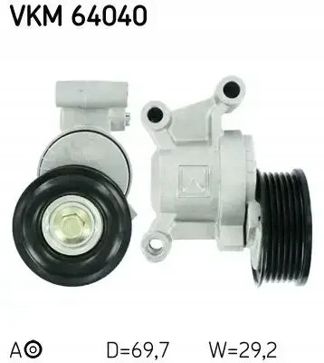 SKF VKM 64040 Рулон натягувача клинового ременя vkm 64040 skf
