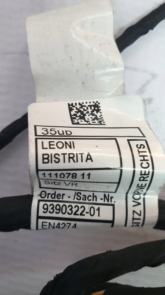 BMW OE 61 12 9 390 322 Жгут кабелів сидіння BMW M5 F90 G30 G31 9390322