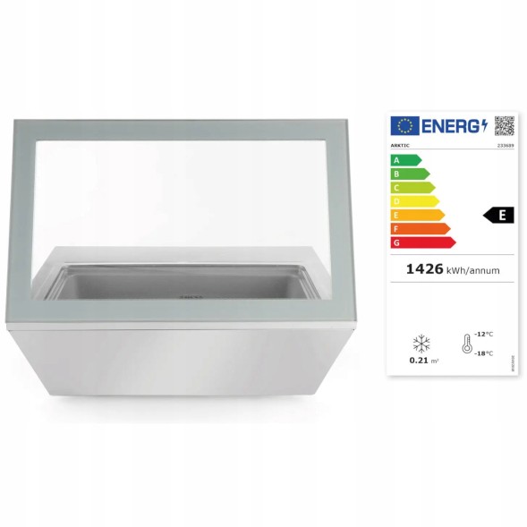 Китай WEW-SC-HP-1008004 Холодильна вітрина ARKTIC Hendi 77л на 8x GN 1/6 Гастрономія CE