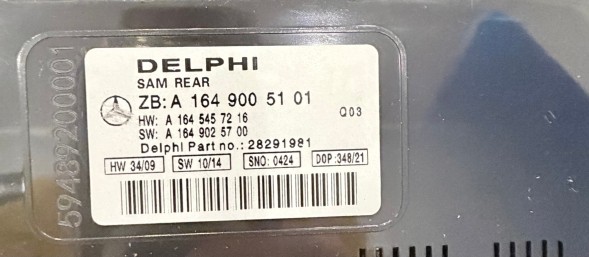 Mercedes-Benz OE A1645400101 A1645402201 A1649005401 1645400101 МОДУЛЬ КОМФОРТУ БЛОК УПРАВЛІННЯ MERCEDES W164 GL ML A1649005101 Q03 НОВИЙ!!