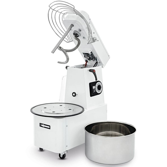 Китай WEW-SC-HP-1017098 Спіральний тістоміс Prismafood 22л 750Вт 56кг/год з підйомною головкою