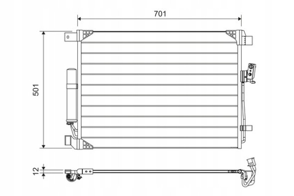 Valeo 822605 Конденсатор кондиціонера va822605 va822605