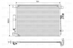 Valeo 822605 Конденсатор кондиціонера va822605 va822605