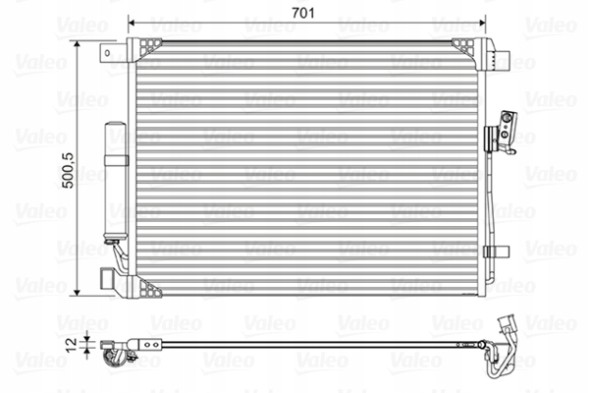 Valeo 822605 Конденсатор кондиціонера va822605 va822605