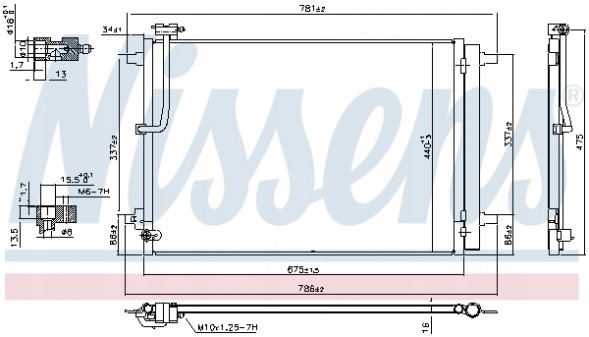 Nissens 941077 Конденсатор, кондиціонер nissens 941077