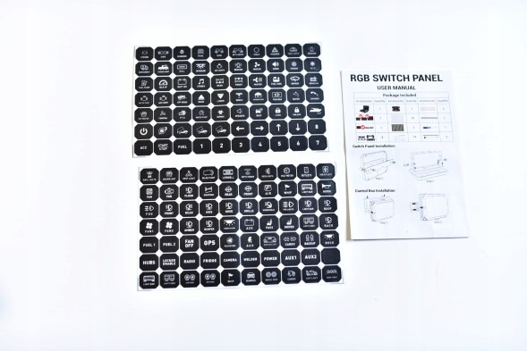 Китай 7C36-30445 Панель керування на 12 клавіш з RGB-підсвічуванням