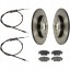 ME Premium 2x 220 810 + 322554 + 2x 32-0055 КОЛОДКИ ДИСКИ ЗАДНІ ТРОСИ FORD MONDEO MK3 III 2000-