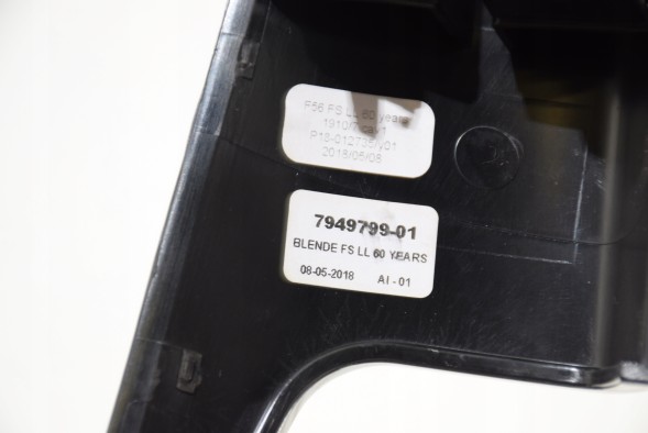 Mini OE 7949799 7949797 MINI Listwy dekoracyjne - 60 Years MINI F57 F55 F56 Декоративна планка Декор приладової панелі 60 YEARS